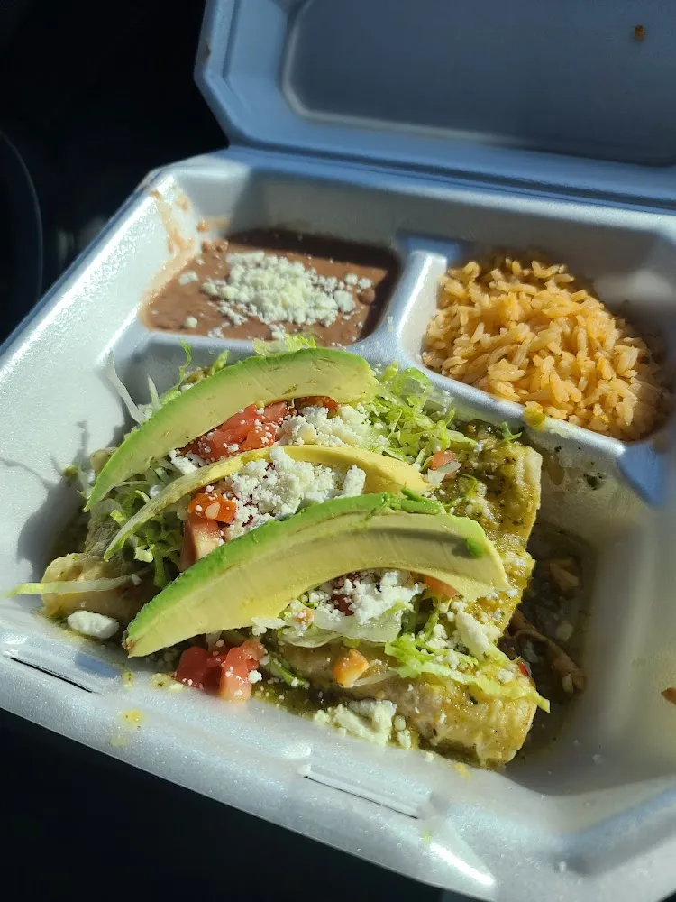 Verde Chicken Enchiladas